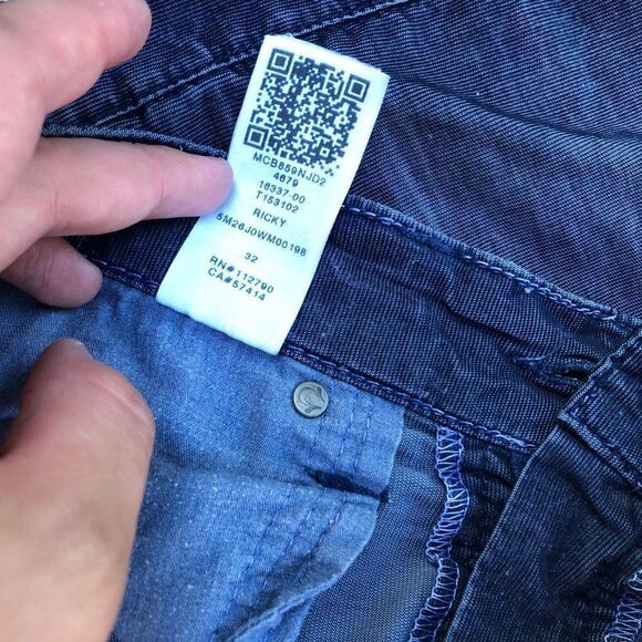 True Religion Jeans Size 32 RICKY Blue Cord - Picture 6 of 10